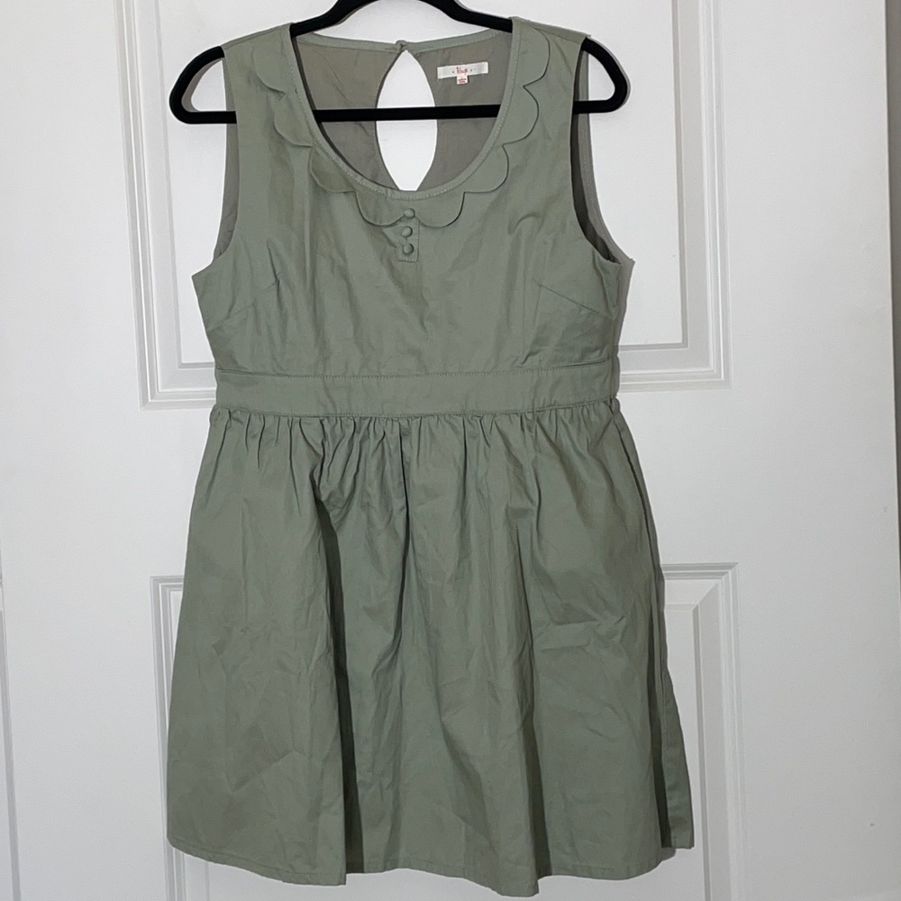 KIUP Mini Dress Peter Pan Collar Large
